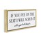 Stupell Industries Pee On The Seat Humor Floating Frame, design by Lettered and Lined